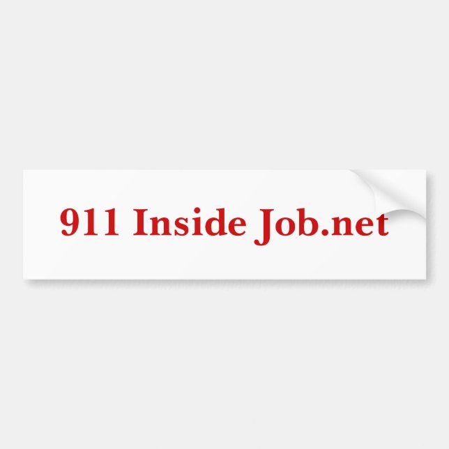 911 Inside Job.net Bumper Sticker (Front)
