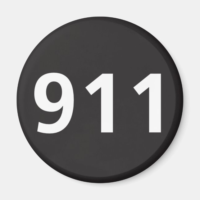 911 magnet (Front)