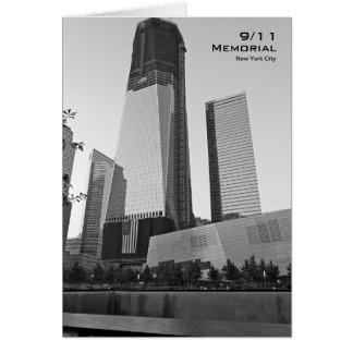 911 Memorial NYC Blank Card BW8