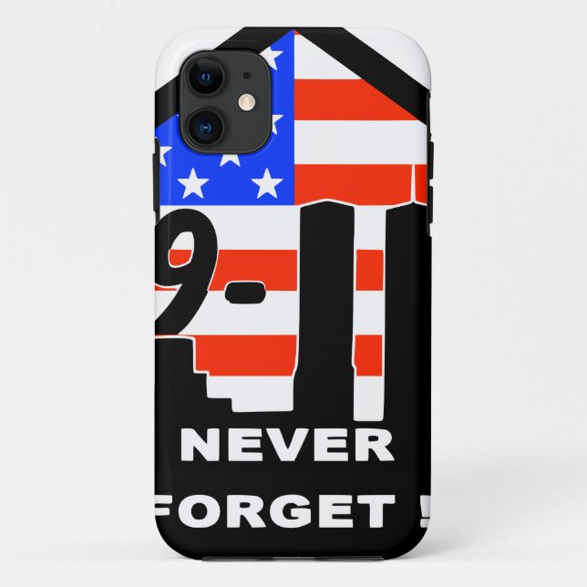 911 never forget Case-Mate iPhone case (Back)