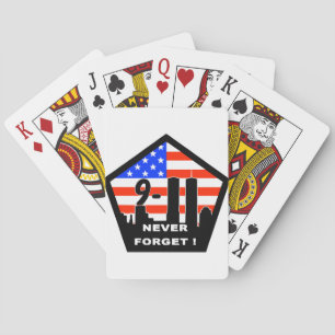 911 never forget playing cards