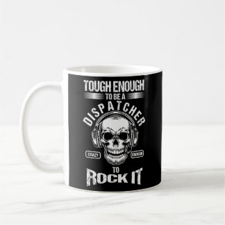 911 Operator Dispatcher Skull Usa First Responders Coffee Mug