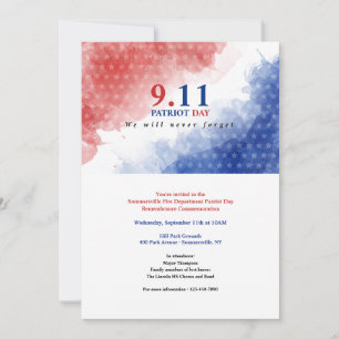 911 Patriot Day Invitation