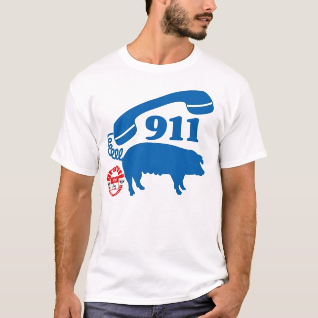 911 PIGGY (MyPrymate) T-Shirt (Front)