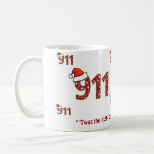 911 Twas the Night before Christmas Coffee Mug