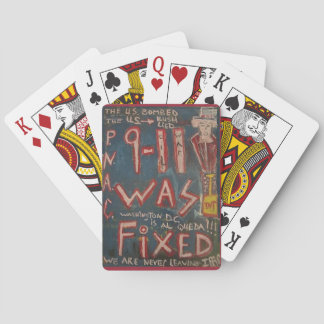 911 WAS FIXED BLUE PLAYING CARDS