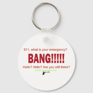 911, what is your emergency? key ring