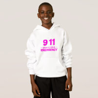 “911 What’s Your Emergency?” Kids Hoodie