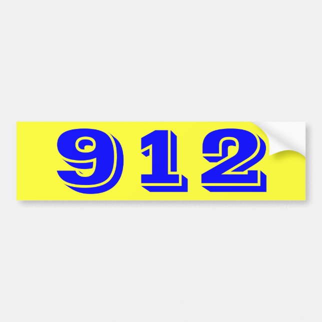912 Nine Twelve Bumper Sticker (Front)