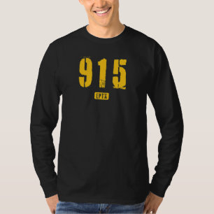 915 EPTX El Paso TX Rough Stencil Design_4 T-Shirt