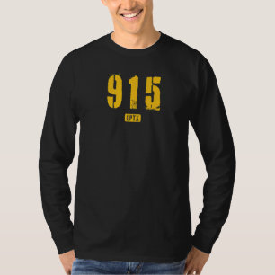 915 EPTX El Paso TX Rough Stencil Design Premium_7 T-Shirt