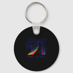 91 And Ready To Reset Birthday Gift For Seniors  Key Ring