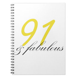 91 & Fabulous Notebook