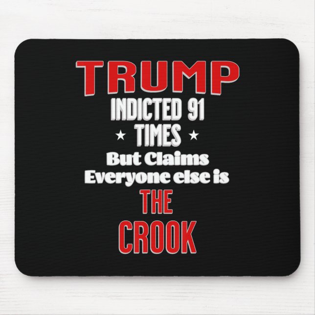 91 Times Convicted Calls Everyone Else Cook  Mouse Mat (Front)