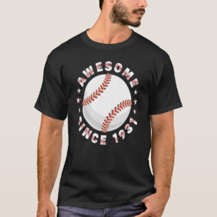 91st Birthday Awesome Since 1931 91 Years Old Base T-Shirt