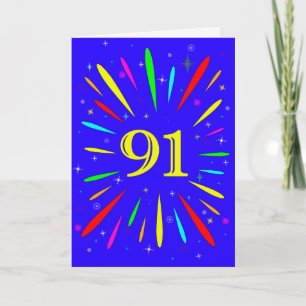 91st Birthday Explosion Card