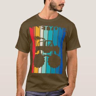 91st Birthday Gift Monster Truck Shirt 91 Year Old