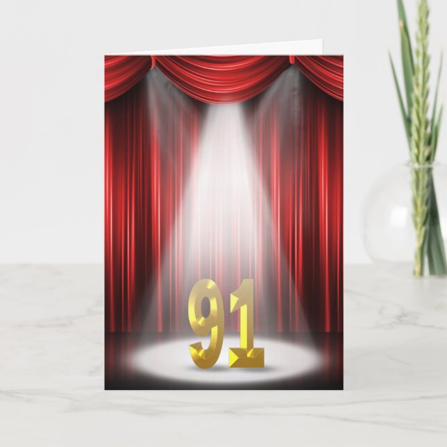 91st Birthday in the spotlight Card (Front)