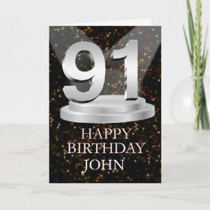 91st Birthday Spotlights Add A Name Card