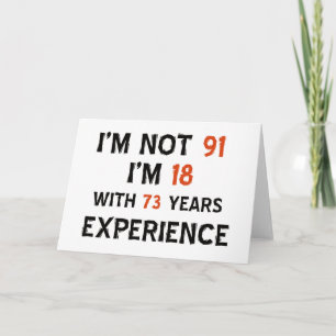 91st cool years designs card