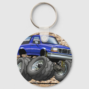 92-96 Blue Bronco Key Ring