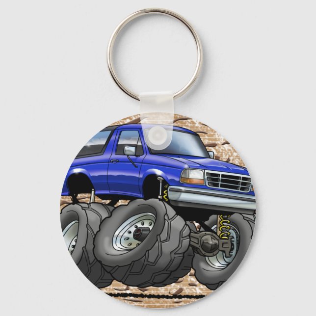 92-96 Blue Bronco Key Ring (Front)