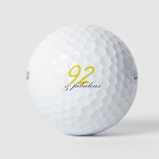 92 & Fabulous Golf Balls (Front)