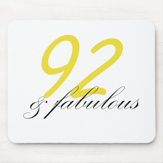 92 & Fabulous Mouse Mat (Front)