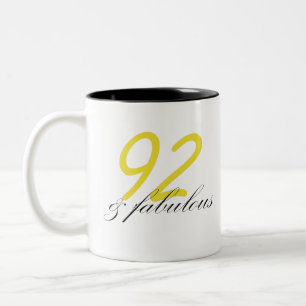 92 & Fabulous Two-Tone Coffee Mug