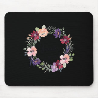 92 Years Loved Floral 92th Birthday Women 92 Years Mouse Mat