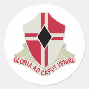 92nd Army Engineer Battalion Military Patch Classic Round Sticker