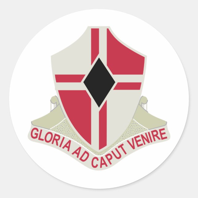 92nd Army Engineer Battalion Military Patch Classic Round Sticker (Front)