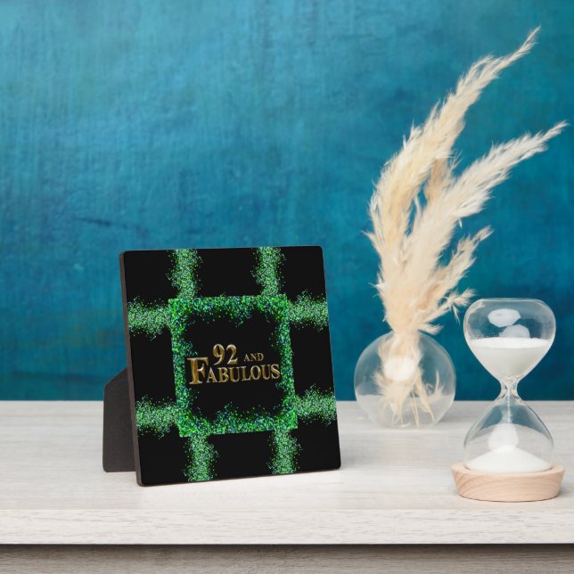 92nd Birthday  Plaque (Insitu)