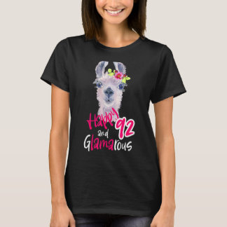 92nd Birthday Women Turning 92 For Her Decoration  T-Shirt