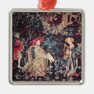 930 The Concert, Tapestry from Arras, 1420 Metal Tree Decoration