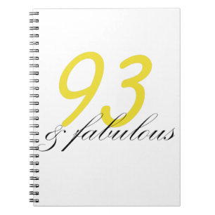 93 & Fabulous Notebook