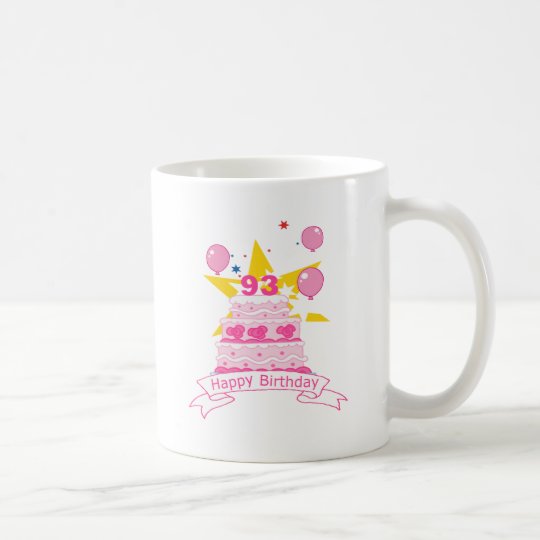 93 Year Old Birthday Cake Coffee Mug