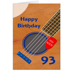 93rd Birthday Guitar Player Birthday