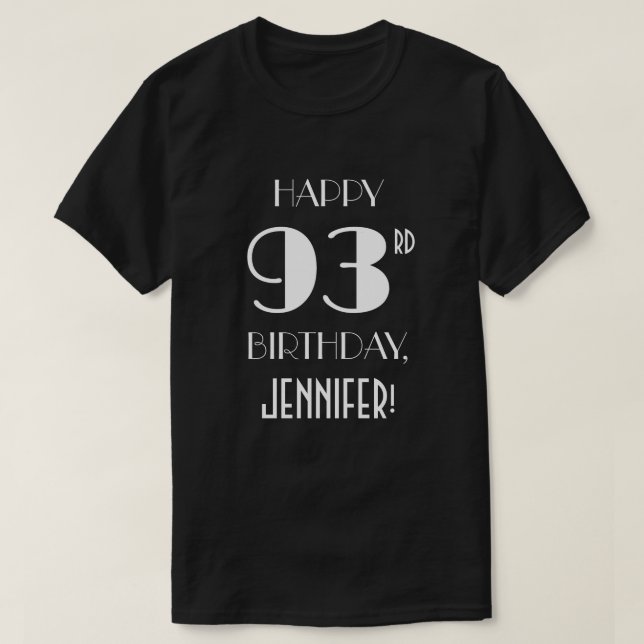 93rd Birthday Party - Art Deco Inspired Look Shirt (Design Front)