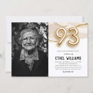 93rd Birthday Party Invitation