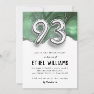 93rd Birthday Party Invitation