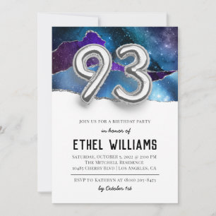 93rd Birthday Party Invitation