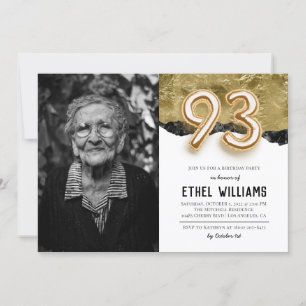 93rd Birthday Party Invitation