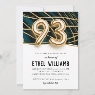 93rd Birthday Party Invitation
