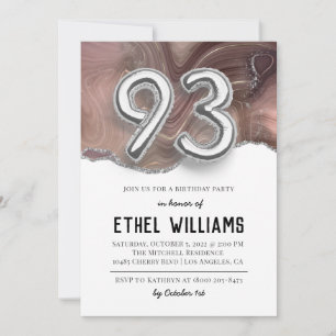 93rd Birthday Party Invitation