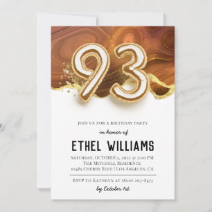 93rd Birthday Party Invitation