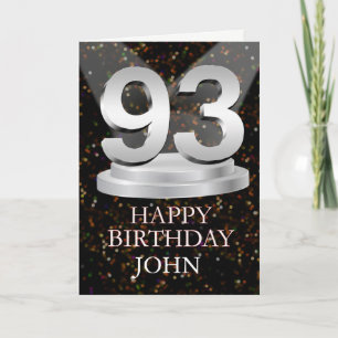 93rd Birthday Spotlights Add A Name Card