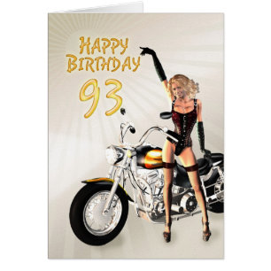 93rd birthday with girls and a motorcycle