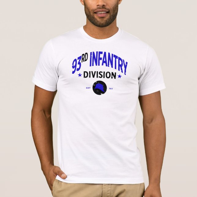 93rd Infantry Division "Blue Helmets" T-Shirt (Front)