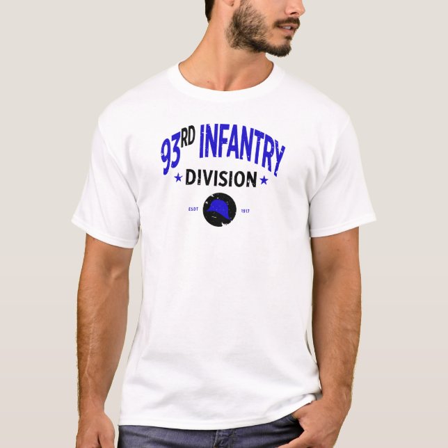 93rd Infantry Division "Blue Helmets" T-Shirt (Front)